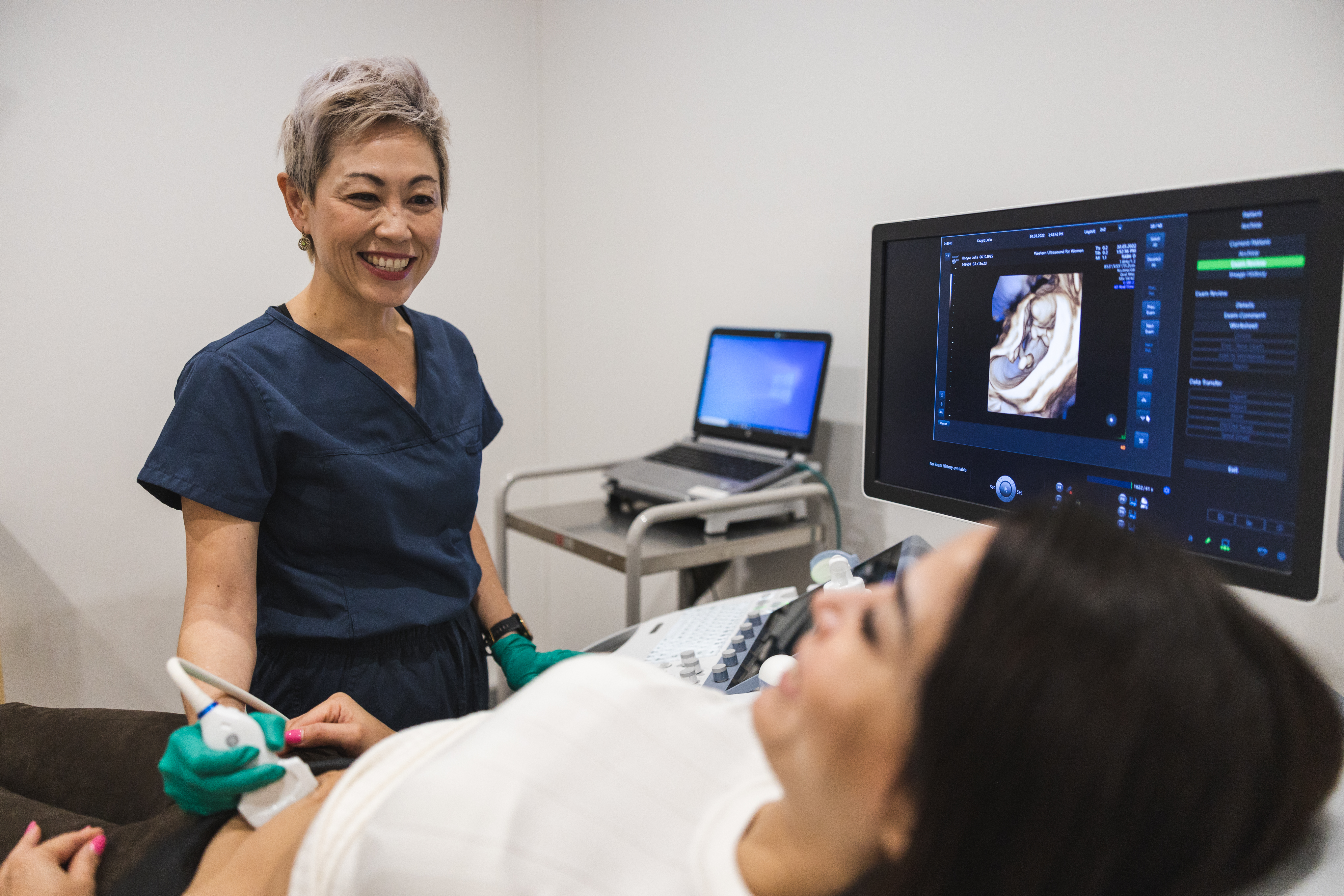Clinical Radiologist Western Australia Emmeline Lee Scanning Patient